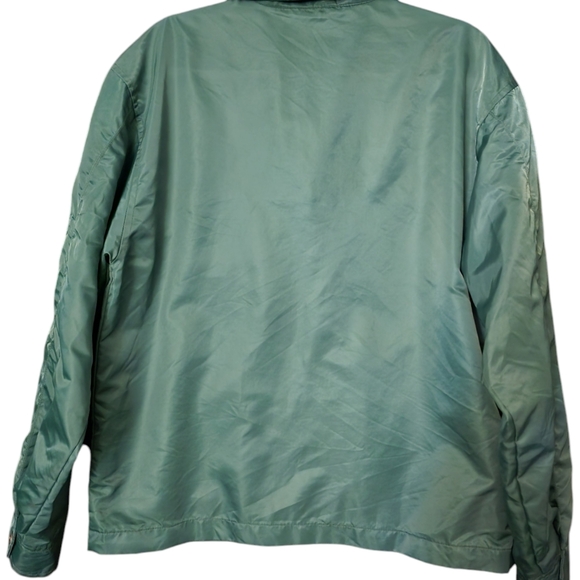 Vintage 1990s Old Navy Rain Jacket Men's M Green - Picture 2 of 13